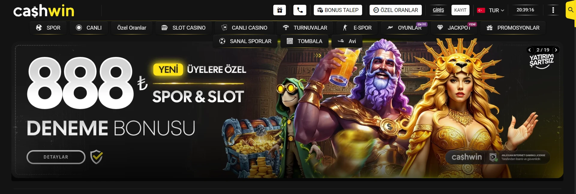 Cashwin Giriş